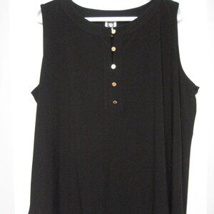 Anne Klein with gold buttons tank